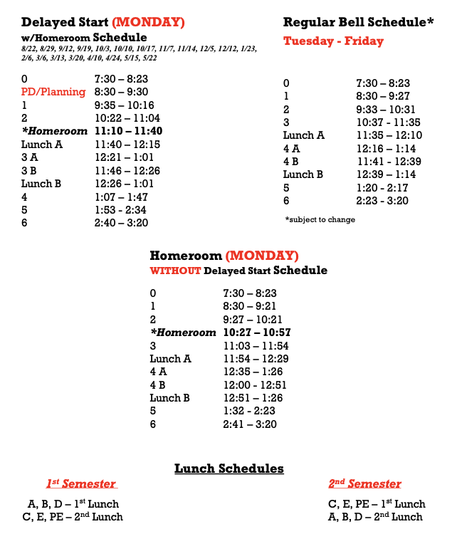 Stevens, Kelly / 20222023 Bell Schedule